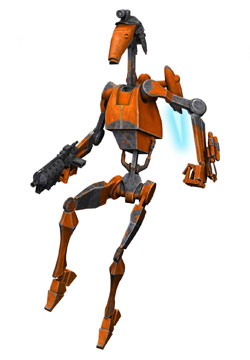 Trade Federation modified B1 battle droid (Rocket Battle Droid) 