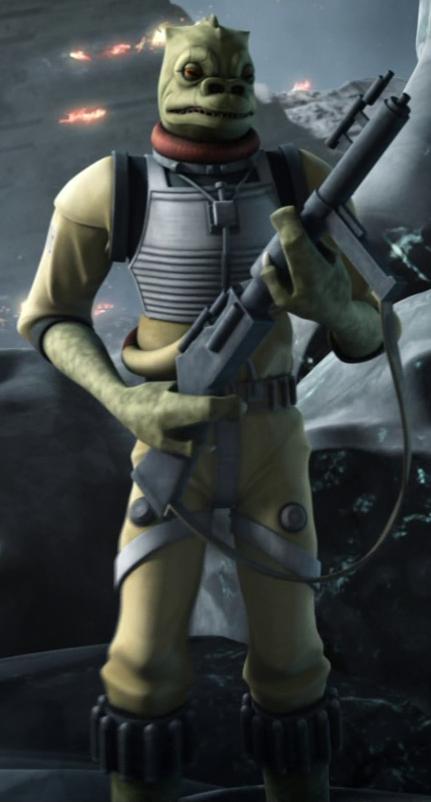 Bossk (Trandoshan Bounty Hunter as of The Clone Wars)