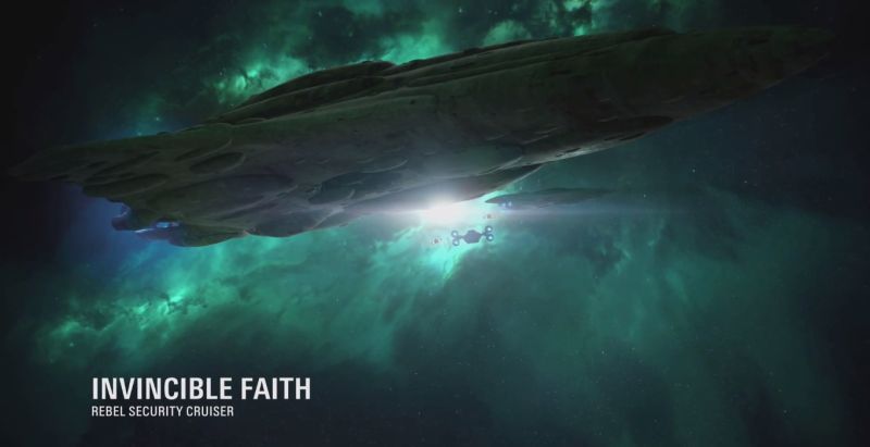 The Invincible Faith (Mon Calamari MC80 Liberty Type Heavy Star Cruiser)