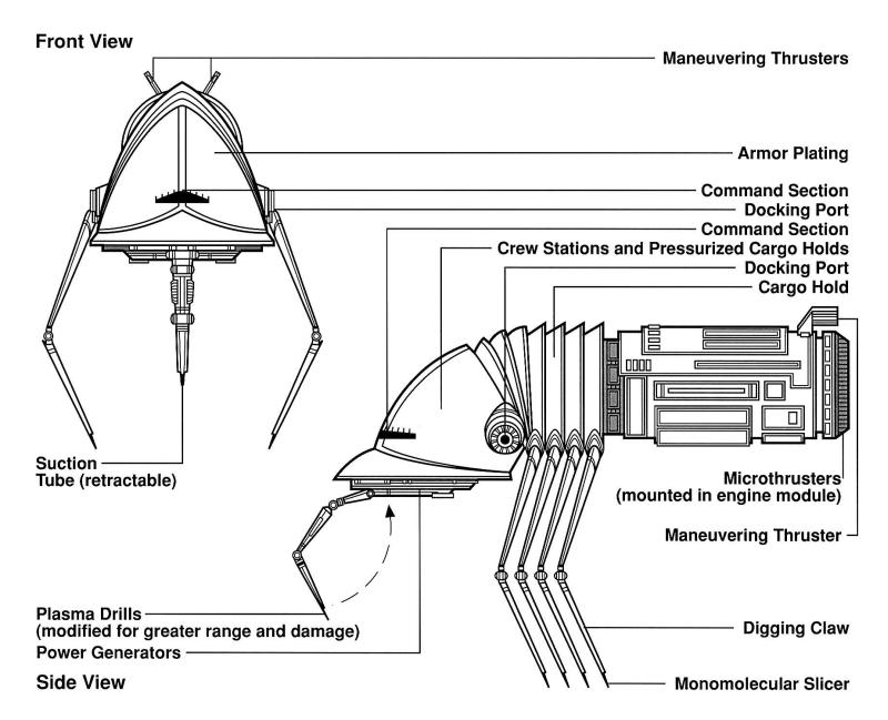 Byblos Drive Yards E-2 Asteroid Miner