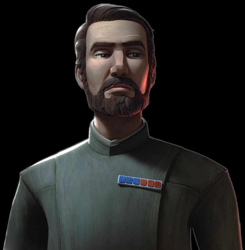 Former Admiral Edmon Rampart {as of Bad Batch Season 3}  (Human Escaped Prisoner)